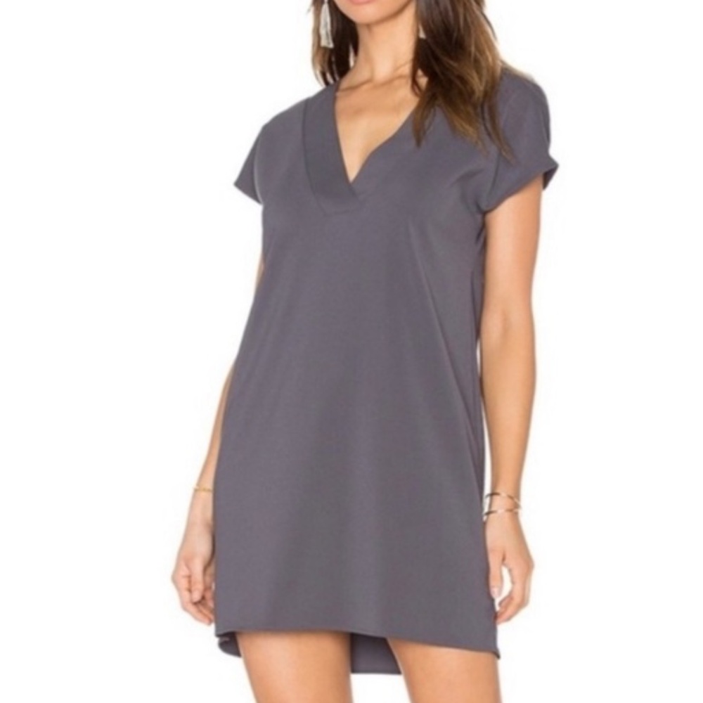 Amanda Uprichard Blue V-Neck Shift Dress